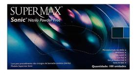 2X Luvas Descartáveis Antiderrapantes Supermax Sonic Cor u