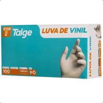 2X Luvas Descartáveis Talge Vinil Sem Pó Cor Transparente Ta 2X Luvas Descartáveis Talge Vinil Sem Pó Cor Transparente Ta