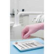 2x Luvas Nitrílicas Rosa M Hipoalergênicas Antiderrapantes 1