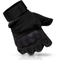 2X Luvas Tática Militar Meio Dedo Microfibra Airsoft Paintba