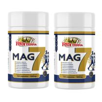 2x Magnésio 7 em 1 500mg 240cps Taurato Quelato Dimalato