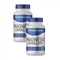 2x Magnésio Dimalato - Nutrigenes - 60 Cápsulas