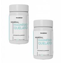 2x Magnésio Quelato Puro Suplemento 60 Cápsulas- Natunéctar