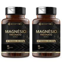 2x Magnesio Treonato + L Tirosina Gold 500mg 120 Cápsulas Ecomev