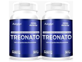 2x Magnésio Treonato Puro 120 Cápsulas 500mg
