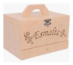 2X Maleta Caixa Expositor Porta Esmaltes Gaveta 36 Divisoria 2X Maleta Caixa Expositor Porta Esmaltes Gaveta 36 Divisoria