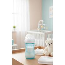 2x Mamadeira Pétala Anticólica 260ml Azul Bebê Calmo 2x Mamadeira Pétala Anticólica 260ml Azul Bebê Calmo