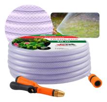 2X Mangueira Trançada 1/2 Transparente 20M + Acessórios 2X Mangueira Trançada 1/2 Transparente 20M + Acessórios