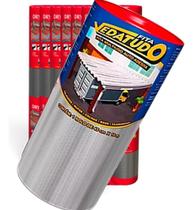 2X Manta Asfáltica Aluminizada Telhado Auto Adesiva- 20Cm X