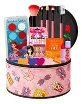 2X Maquiagem Kits Com Maletinha Completa De Make Infantil