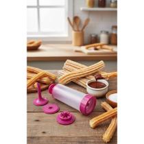 2x Máquina Churros Caseiro Fácil Recheio 2 Formas + Bico 2x Máquina Churros Caseiro Fácil Recheio 2 Formas + Bico
