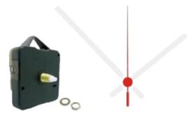 2X Máquina Relógio Parede Quartz Tic-Tac Silêncio 13Mm Ponte 2X Máquina Relógio Parede Quartz Tic-Tac Silêncio 13Mm Ponte