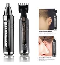 2X Maquininha De Tirar Pelo Nariz Barba Cabelo Km6511 Kemei