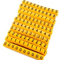 2X Marcador De Cabo Anilha Números Com 500 Peças 2X Marcador De Cabo Anilha Números Com 500 Peças