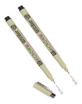 2X Marcador Tecnico Pigma Micron 02 Preto Sakura