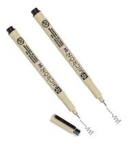 2X Marcador Tecnico Pigma Micron 04 Preto Sakura