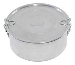 2X Marmita Pequena Redonda N 12 Em Aluminio 500 Ml