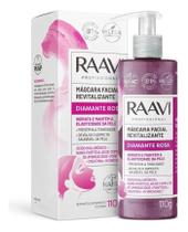 2X Máscara Facial Revitalizante Diamante Rosa 110G Raavi Tip