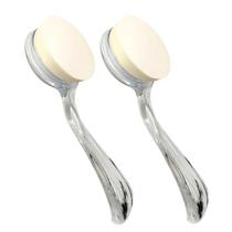 2x Massageador Facial Com Espuma Injetada Portátil Cabo em Acrílico - Importado 2x Massageador Facial Com Espuma Injetada Portátil Cabo em Acrílico - Importado
