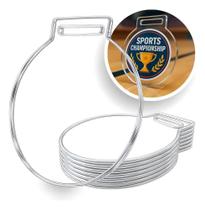 2X Medalha Acrílico Cristal Redonda Lisa Kit 50 Un 5Cm 2Mm