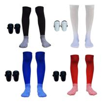 2X Meião Infantil + Caneleira Infantil Kit Top Envio Full Co