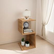 2X Mesa De Cabeceira Criado Nicho Mesinha Quarto Amsterdã Mu