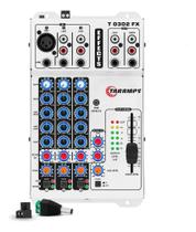 2X Mesa De Som Taramps T0302 3 Canais Equalizador T 0302 Mix