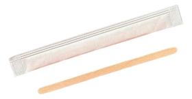 2X Mexedor De Café 11Cm Madeira Embalado Individualmente 100