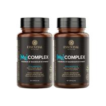 2x Mg Complex 4 Tipos de Magnésio 90Caps Essential Nutrition Sabor:Neutro 2x Mg Complex 4 Tipos de Magnésio 90Caps Essential Nutrition Sabor:Neutro