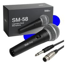 2X Microfone Com Fio Dinâmico Profissional Metal Karaoke Igr