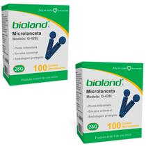 2x MICROLANCETA TRIFACETADA ENCIXE UNIVERSAL 100UN - BIOLAND 2x MICROLANCETA TRIFACETADA ENCIXE UNIVERSAL 100UN - BIOLAND