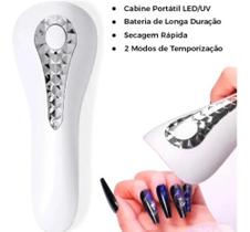 2X Mini Cabine Led Uv Portátil Secagem Unhas Gel Esmalte 2X Mini Cabine Led Uv Portátil Secagem Unhas Gel Esmalte