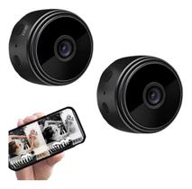 2x Mini Câmeras Pequenas Espiã Wificam Wifi Hd 1080p Visão Noturna 2x Mini Câmeras Pequenas Espiã Wificam Wifi Hd 1080p Visão Noturna