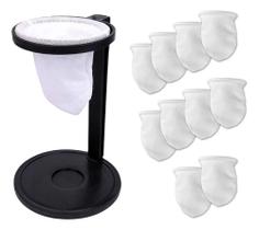 2X Mini Coador De Café De Pano Individual Com 10 Refis Extra 2X Mini Coador De Café De Pano Individual Com 10 Refis Extra