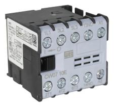 2X Mini Contator Weg 7A Tripolar 1Na Cw07-10-30D24