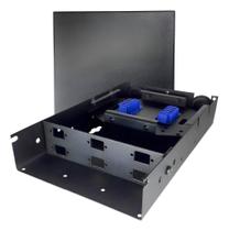 2X Mini Dio Em Aço 6Fo Sc Ou 12Fo Lc - Preto