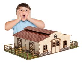 2X Mini Estábulo Minha Fendinha De Brinquedos Mdf Criativa 2X Mini Estábulo Minha Fendinha De Brinquedos Mdf Criativa