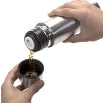 2X Mini Garrafa Bule Térmica Com Copinho Café Chá Água 250Ml