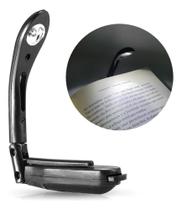 2X Mini Luminária Para Leitura De Livros Portátil Luz Led