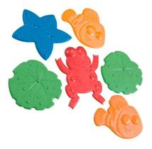 2X Mini Tapetes Antiderrapante Piso Box Infantil Banho Kuka