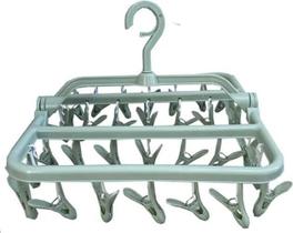 2X Mini Varal Multiuso Com 32 Prendedores Para Roupas Íntima