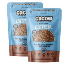 2x Mix de Aveia Proteica Oatmeal Cacow Chocolate 450g - 2x Mix de Aveia Proteica Oatmeal Cacow Chocolate 450g -