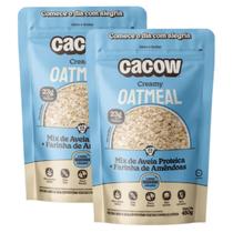 2x Mix de Aveia Proteica Oatmeal Cacow Creamy 450g -