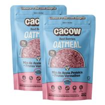 2x Mix de Aveia Proteica Oatmeal Cacow Red Berries 450g - 2x Mix de Aveia Proteica Oatmeal Cacow Red Berries 450g -