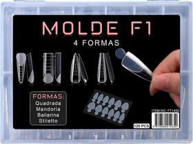 2X Molde F1 Quadrado Unhas De Gel, 120 Unidades 4 Formas 2X Molde F1 Quadrado Unhas De Gel, 120 Unidades 4 Formas
