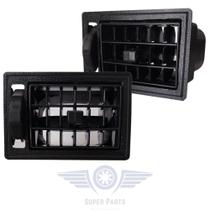 2x Moldura Suporte Saída Ar Gol Quadrado 87 Até 94 C/ Mecanismo