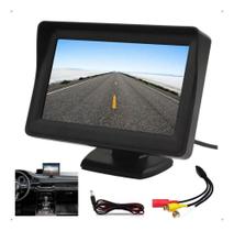 2X Monitor Digital Lcd Colorido Veicular 4.3 Tela Lcd Câmera