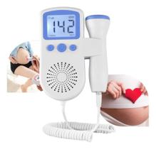 2X Monitor Fetal Doppler P/Ouvir Coração Do Bebe Cor Azul