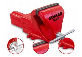 2X Morsa Torno De Bancada Numero 6 Somar Schulz Vermelho