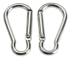2X Mosquetão Aluminio 10Pcs Mini Clipe Camping Chaveiro